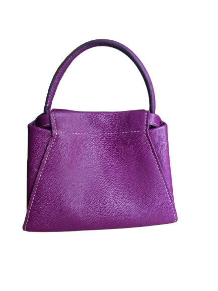 Geanta Dilara Purple din Piele Naturala Lucrata Manual [5]