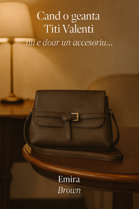 Geantă Piele Ecologică Emira Brown [2]