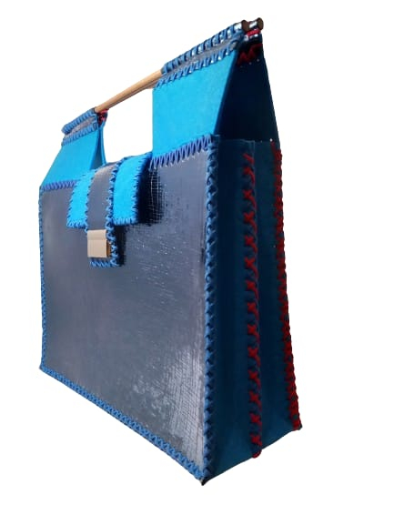 Geanta de Laptop Piele Blue Team [5]