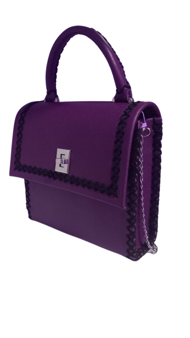 Geanta de mana Piele Olga Purple [4]