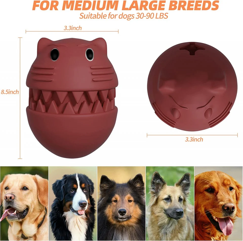 Jucarie de Mestecat Interactiva cu Aroma Alimentara – Cauciuc Maro [2]