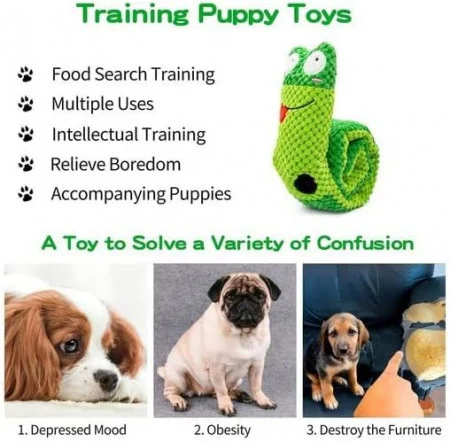 Jucarie Interactiva pentru Caini – Textil Verde [6]