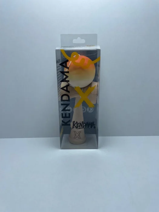 Kendama X Balance Hole Flippy 18 cm , Verde -Rosu si dungi negre [4]