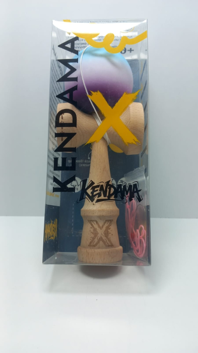 Kendama X Originala Profesionala Flippy 18 cm, Mov Alb Blue [2]