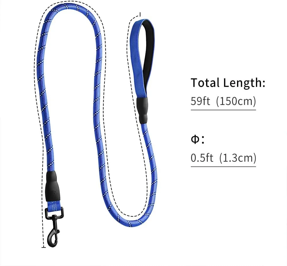 Lesa Rezistenta Pentru Caini 150 cm Albastru [5]