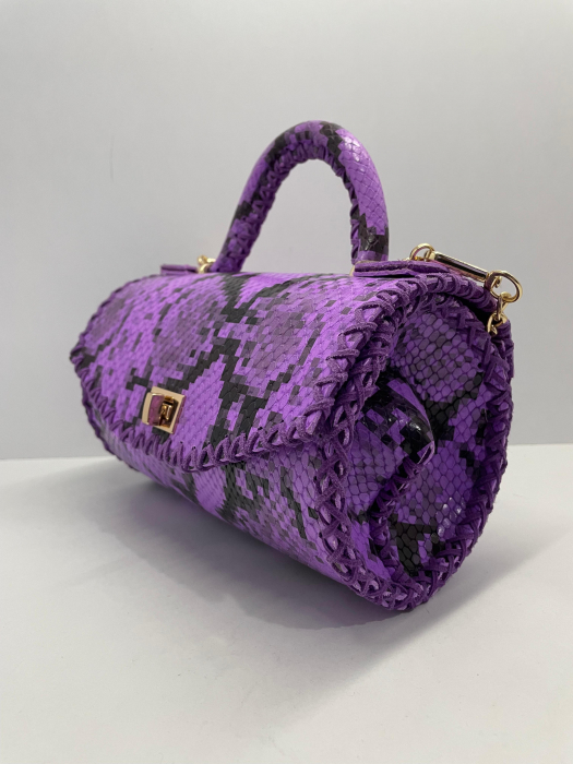 Oferta Speciala Rochie si Geanta Handmade Mov [5]