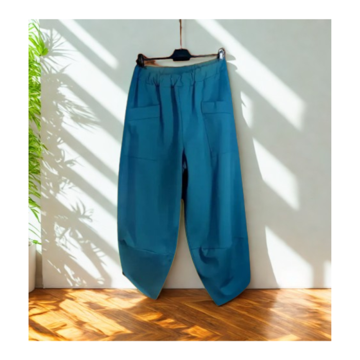 Pantaloni Turcoaz Relaxed Fit [1]