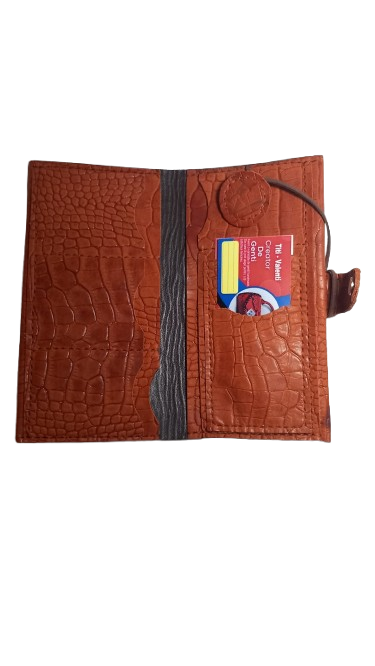 Portofel de Piele Lady Croco Coniac [7]