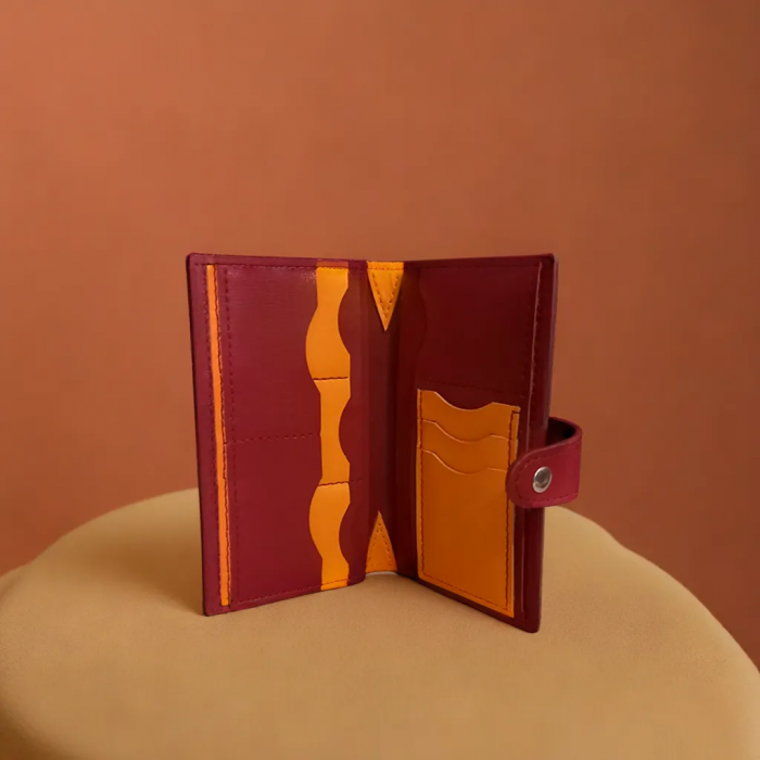 Portofel de Piele Lady Red-Orange [2]