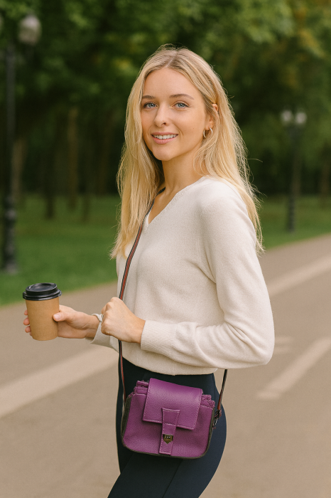 Poseta Piele Naturala Royal Amethyst [5]