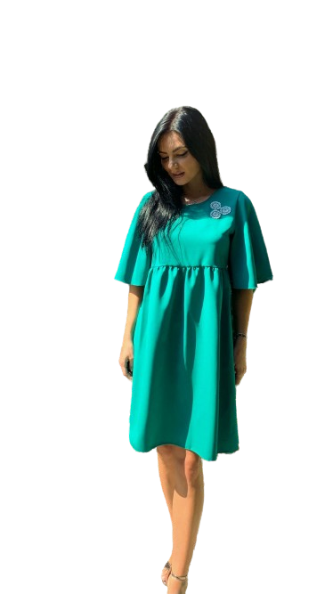 Set Eleganta Cary Rochie si Geanta Snake Verde [3]