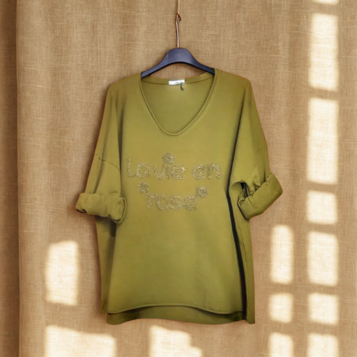 Tricou Oversize La Vie en Rose [1]