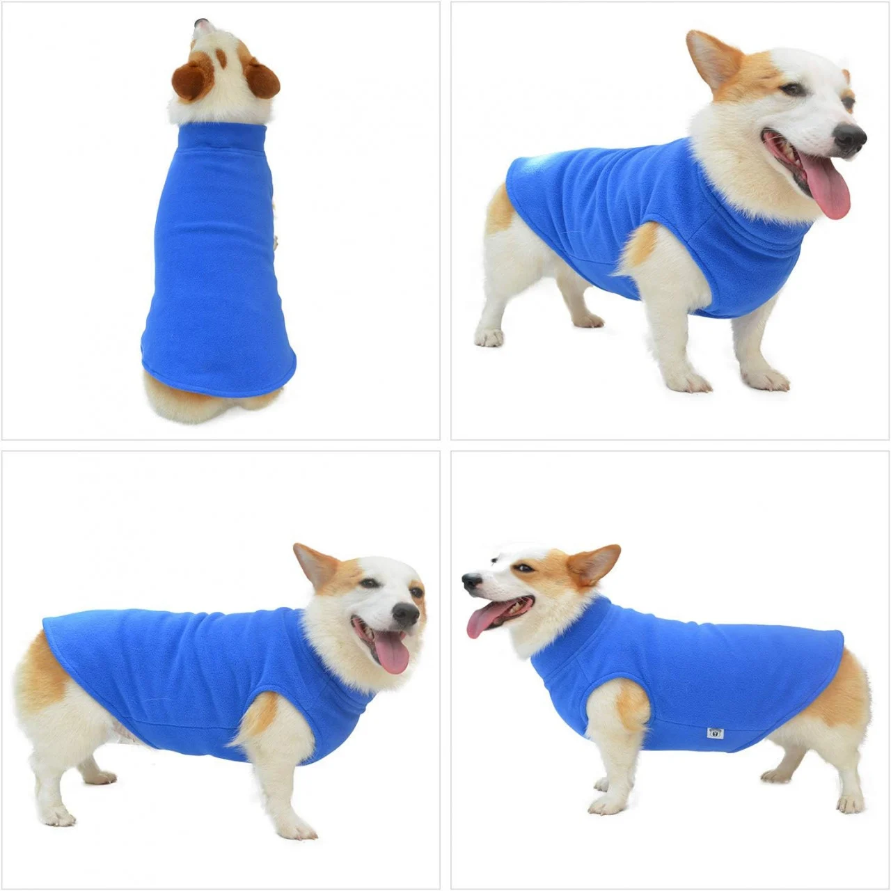 Vesta de Iarna pentru Caini Ultra Warm – Bumbac & Lana, Albastru [4]