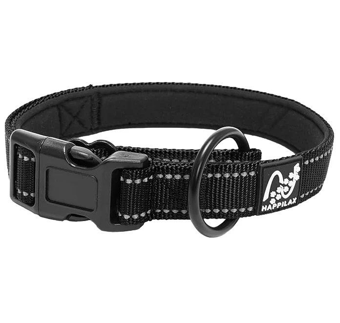 Zgarda Caine Happilax Negru, M 40-45 cm [5]