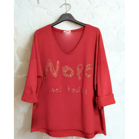 Haine Dama - Bluza Oversize Rosie NOPE, not today