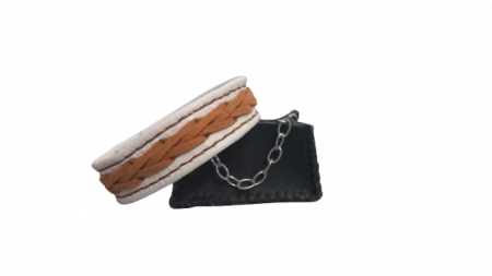 Brățară de Piele Naturala Bej Light Croco [2]