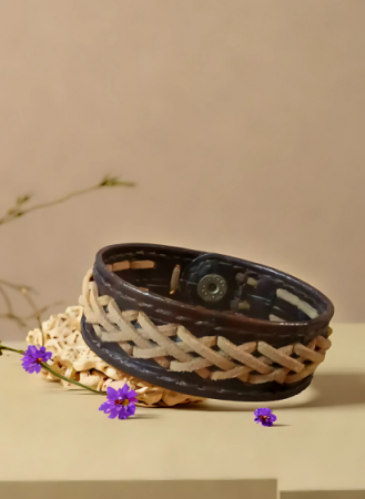 Bratara de Piele Naturala Emira Brown