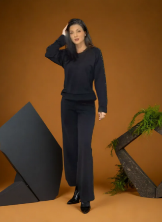 Colectia de Toamna - Compleu Casual Aleyna Negru