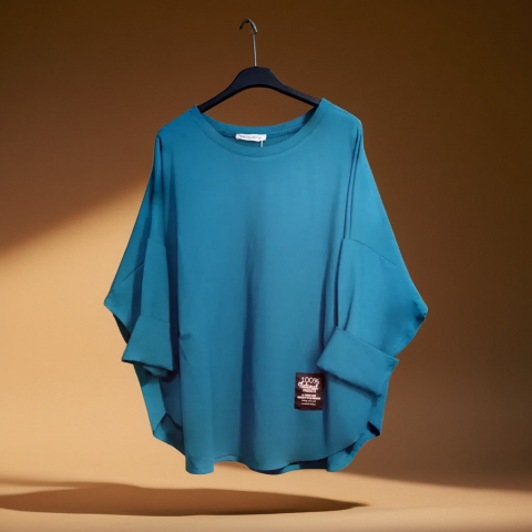 Reduceri - Bluza Oversize Blue