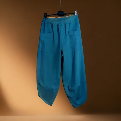 Pantaloni Turcoaz Relaxed Fit [2]