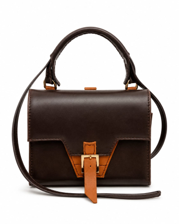 Atelier Edition - Dark Caramel — Geantă Handmade Piele Naturală Maro Ciocolatiu