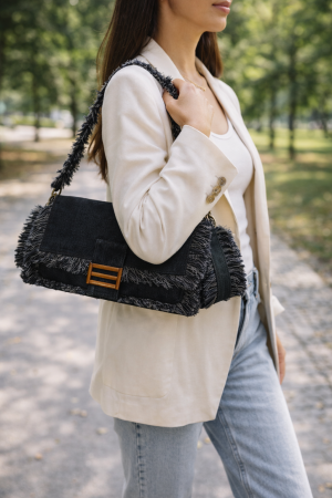 Geanta Casual de Blug Denim Rebel Black [4]