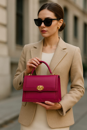 geanta-ceyda-fuchsia lucrata manual din piele naturala [1]