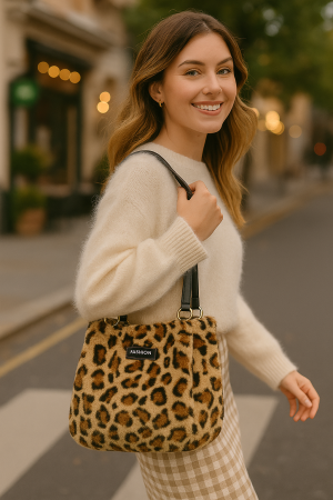 Geanta dama blana animal print [1]