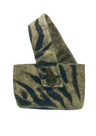 Genti Titi Valenti - Geanta Dama Mini Elara, piele naturala cu aspect animal print