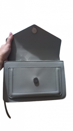 Geanta Dama Plic Piele Eco Sienna Grey [5]