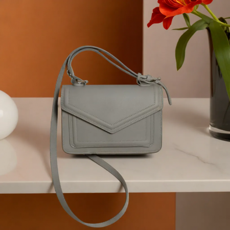 Geanta Dama Plic Piele Eco Sienna Grey [2]