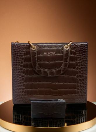 Geanta Dark Grey Croco Chic [1]