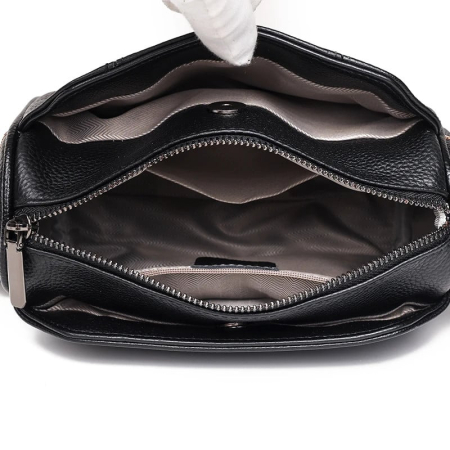 Geanta de dama Ama piele naturala, Alb [3]