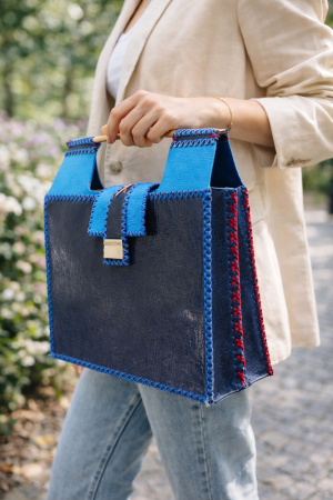 Geanta de Laptop Piele Blue Team [1]