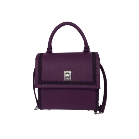 Genti Casual - Geanta de mana Piele Olga Purple