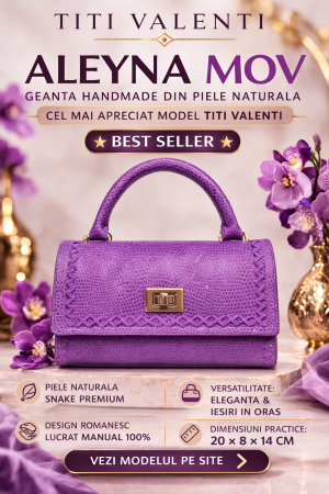 Geanta de Piele Aleyna Mov [2]