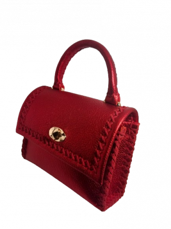 Geanta de piele Aleyna Red Shining [3]