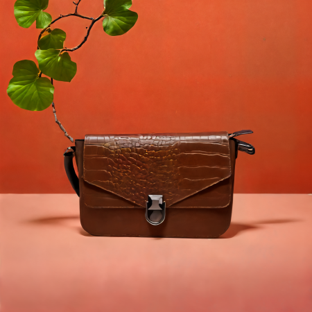 Geantă de Umar Croco Brown [1]
