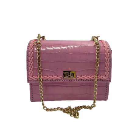 Genti Editie Limitata si Unicate Titi Valenti - Geanta de umar Piele Mini Pink Mary
