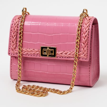 Geanta de umar Piele Mini Pink Mary