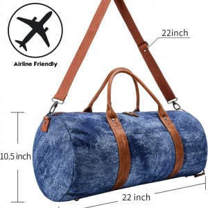 Geanta de voiaj,textil denim [6]