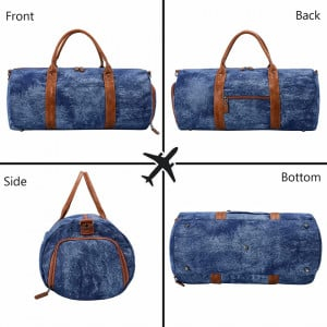 Geanta de voiaj,textil denim [2]