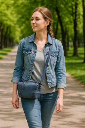 Geanta Denim Casual Crossbody [1]