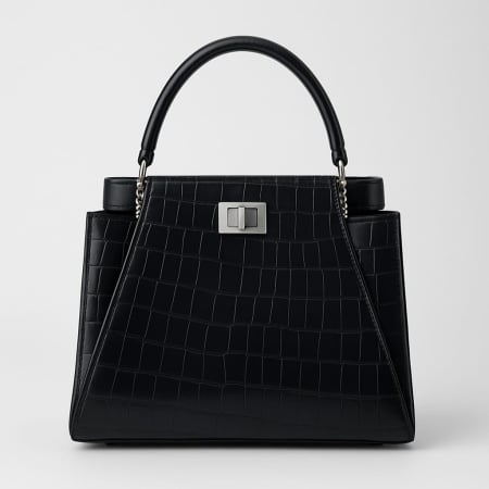 geanta croco din piele naturala