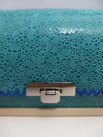 Geanta Handmade din Piele Azur Boheme [6]