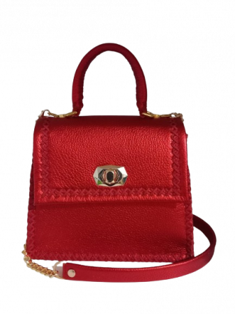 Genti Titi Valenti - Geanta Handmade Piele Red Ceyda