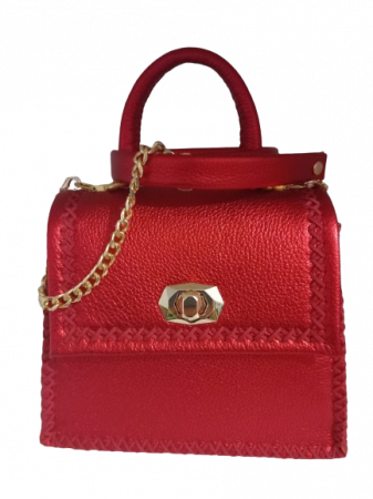 Geanta Handmade Piele Red Ceyda [3]