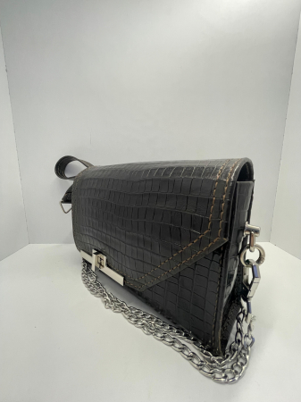Geanta Karina Dark Brown Croco [5]