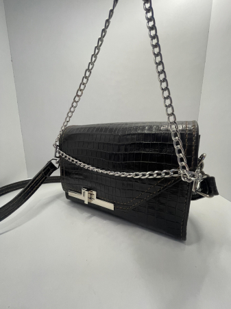 Geanta Karina Dark Brown Croco [1]