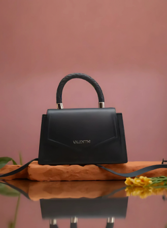 Geanta Mini Piele Neagra Valentini [0]